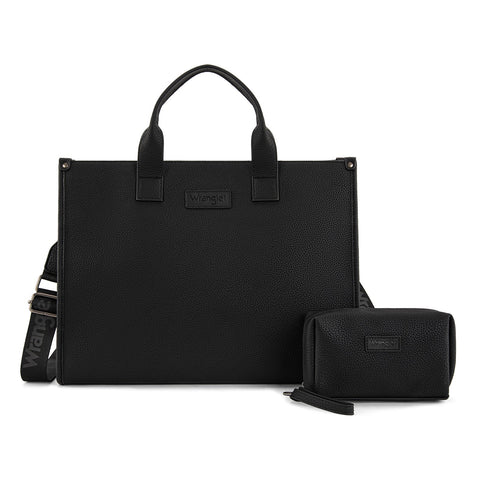 Wrangler Structured Work Tote/Large Carry-All Tote/Crossbody with Pouch