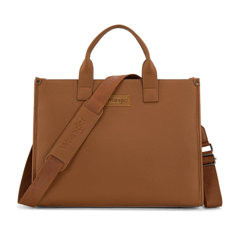 Wrangler Structured Work Tote/Large Carry-All Tote/Crossbody with Pouch