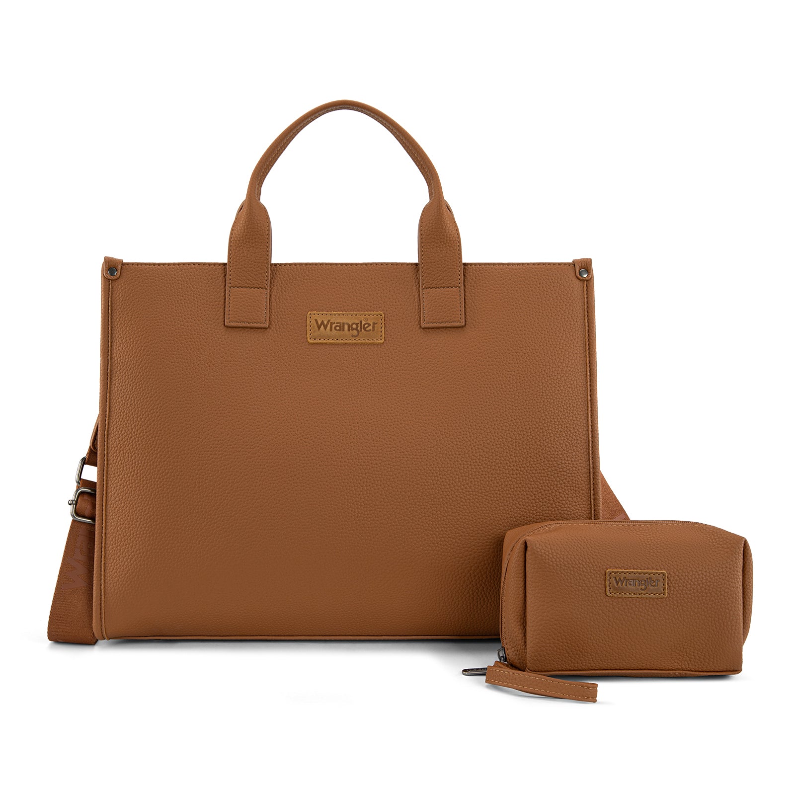 Wrangler Structured Work Tote/Large Carry-All Tote/Crossbody with Pouch