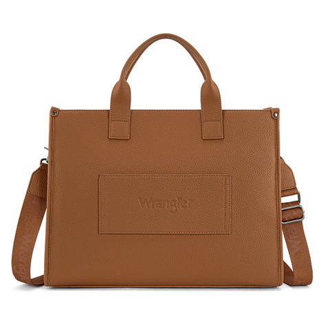 Wrangler Structured Work Tote/Large Carry-All Tote/Crossbody with Pouch