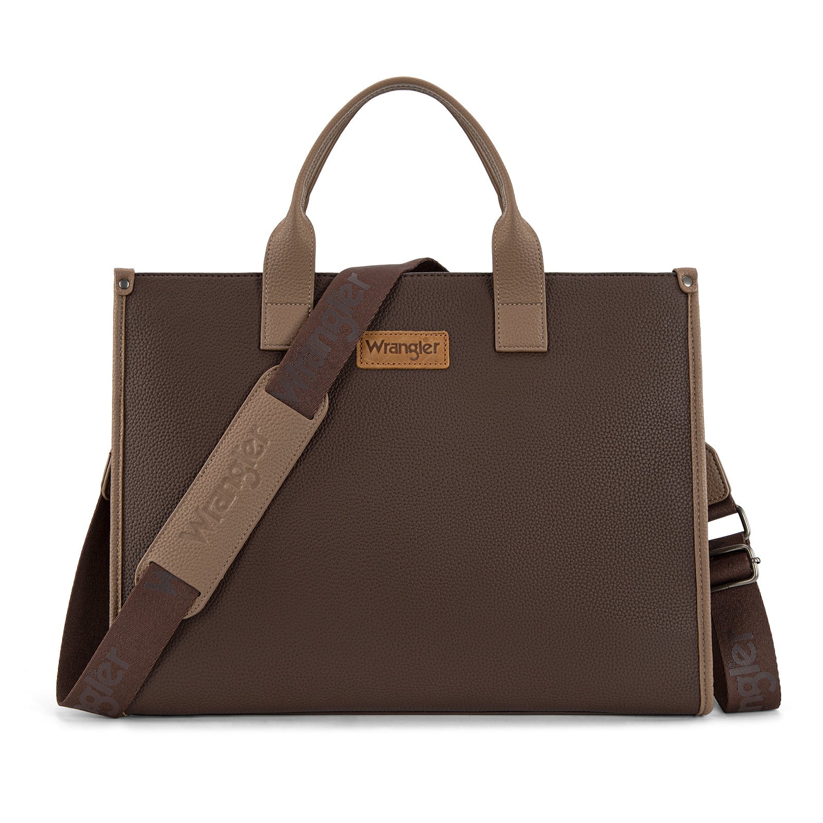 Wrangler Structured Work Tote/Large Carry-All Tote/Crossbody with Pouch