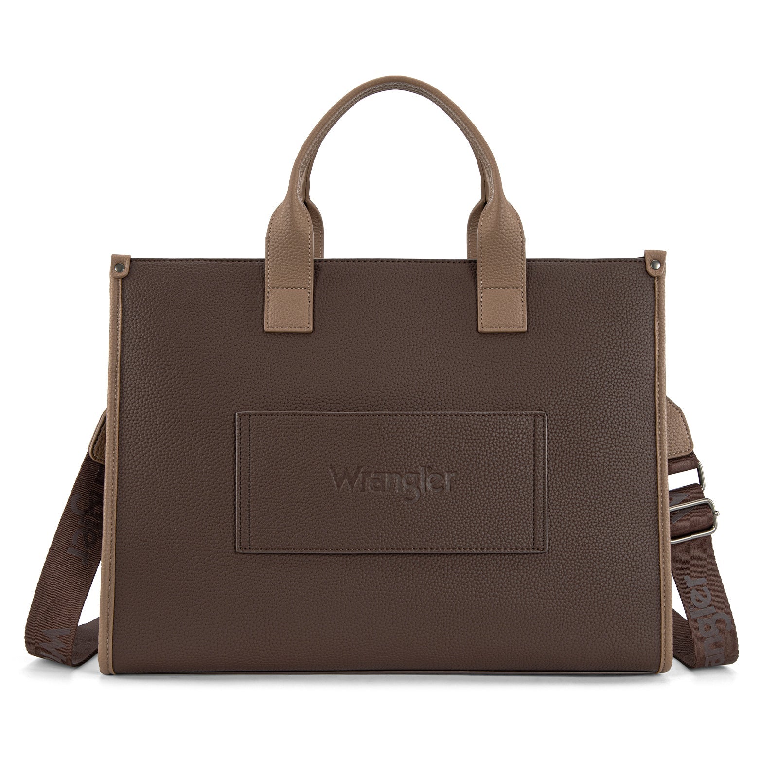 Wrangler Structured Work Tote/Large Carry-All Tote/Crossbody with Pouch