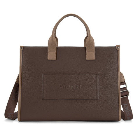 Wrangler Structured Work Tote/Large Carry-All Tote/Crossbody with Pouch