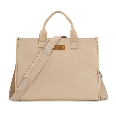 Wrangler Structured Work Tote/Large Carry-All Tote/Crossbody with Pouch