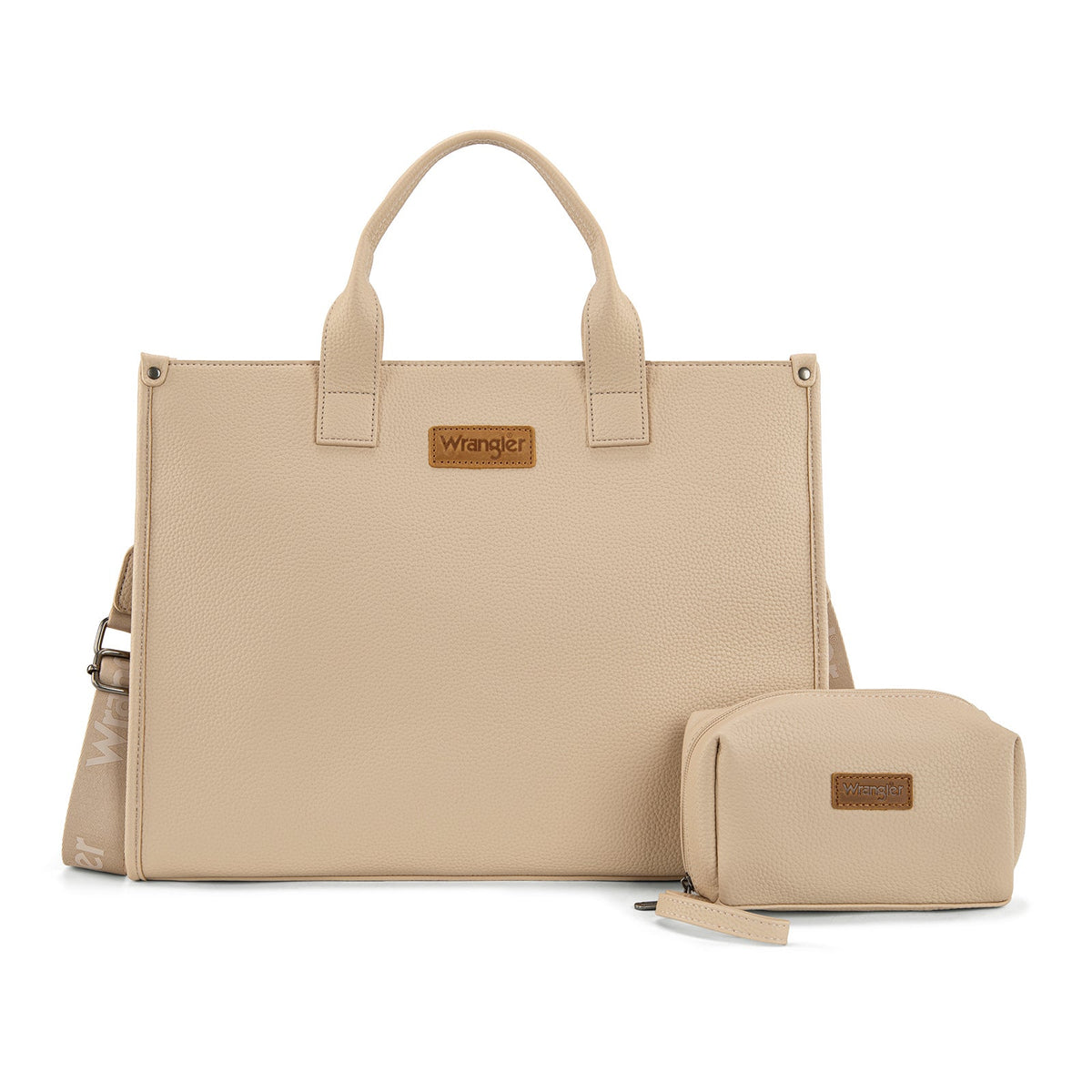 Wrangler Structured Work Tote/Large Carry-All Tote/Crossbody with Pouch
