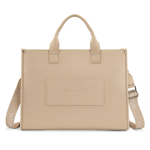 Wrangler Structured Work Tote/Large Carry-All Tote/Crossbody with Pouch