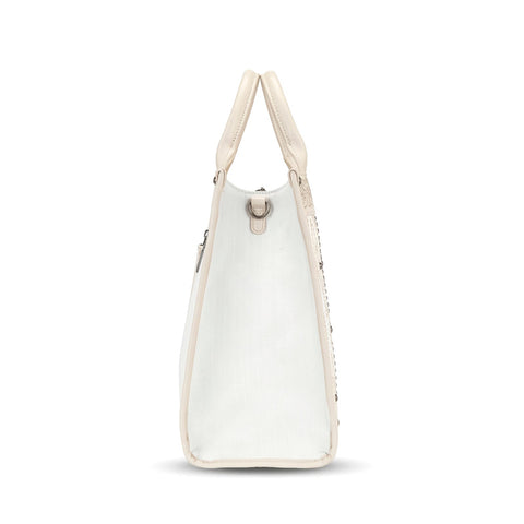 Wrangler Aztec Studded Denim Tote & Crossbody Bag