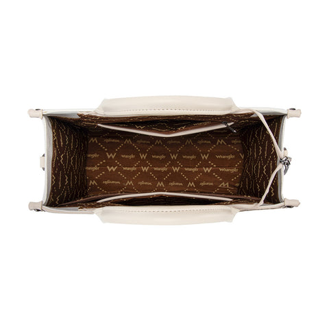 Wrangler Aztec Studded Denim Tote & Crossbody Bag