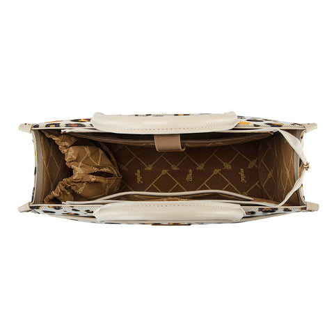 Wrangler Leopard Print Canvas Oversized Tote with Adjustable Strap