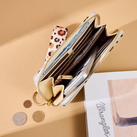 Wrangler Leopard Print Wallet/Wristlet
