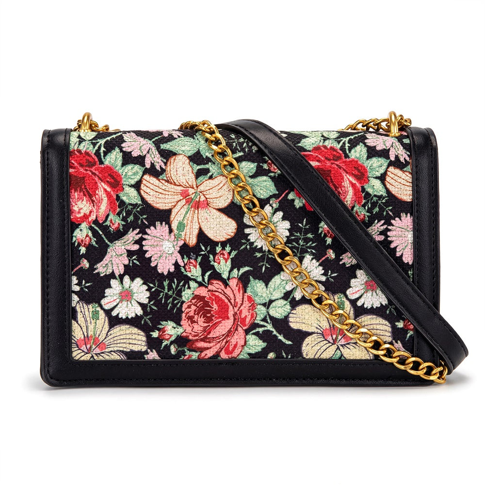 Wrangler Floral Print Chain Crossbody Bag