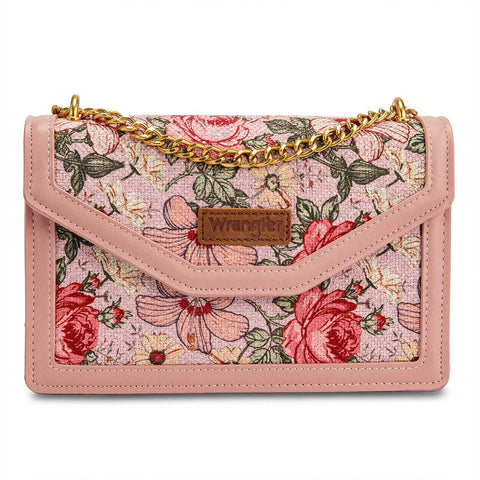 Wrangler Floral Print Chain Crossbody Bag