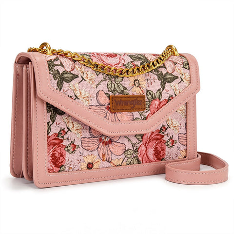 Wrangler Floral Print Chain Crossbody Bag
