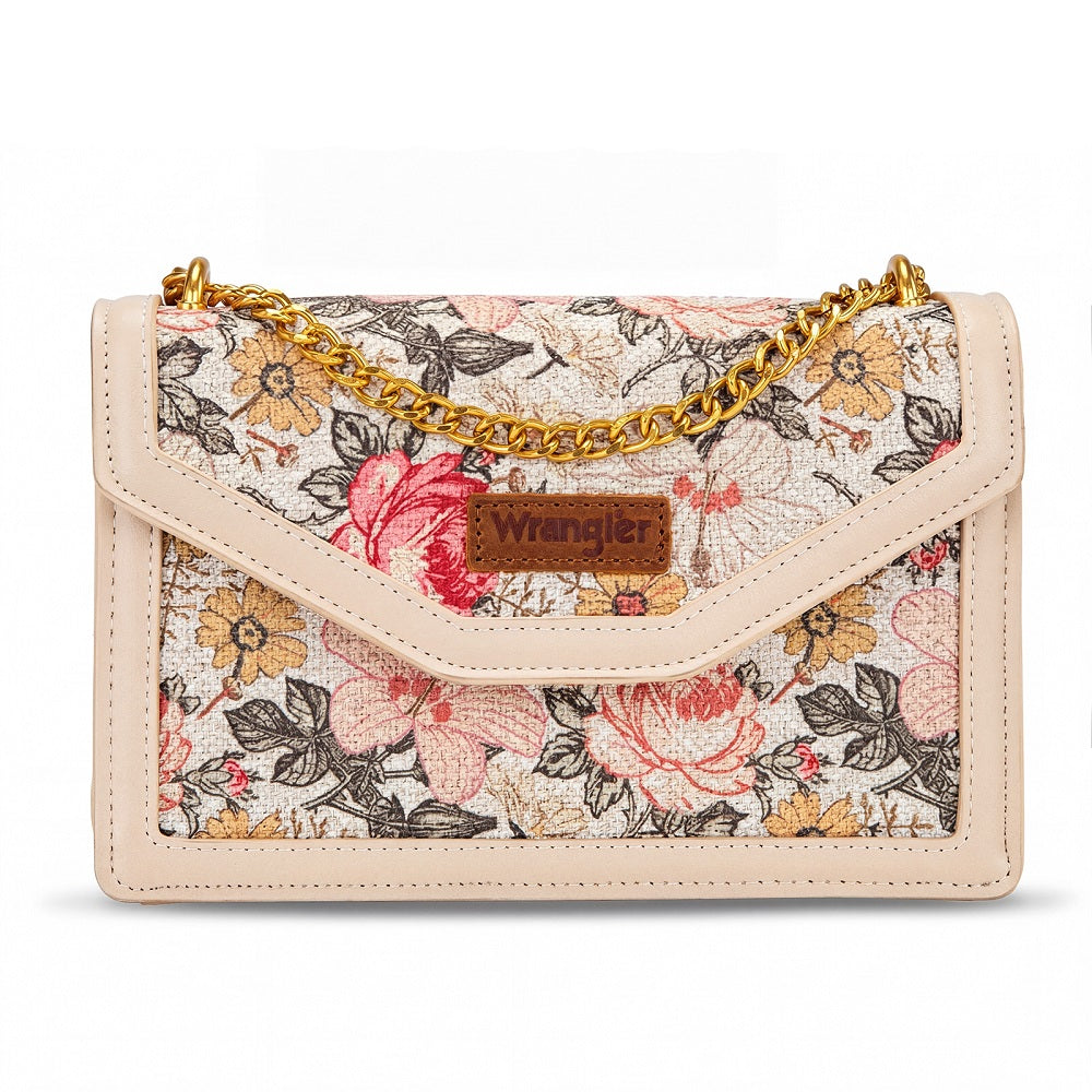 Wrangler Floral Print Chain Crossbody Bag