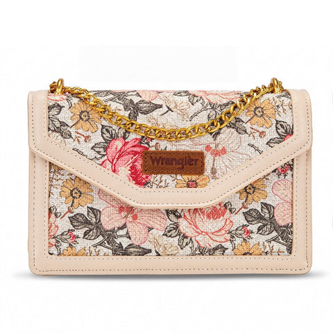 Wrangler Floral Print Chain Crossbody Bag
