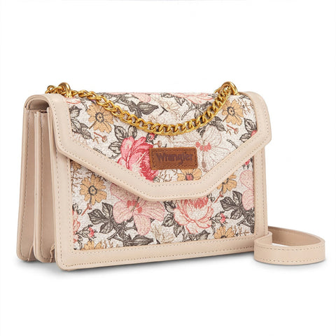 Wrangler Floral Print Chain Crossbody Bag