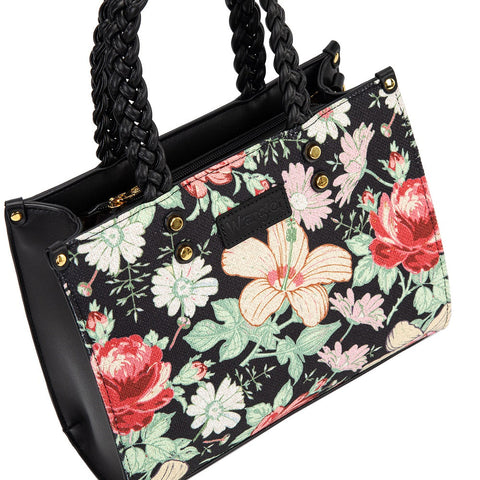 Wrangler Floral Print Braided Tote Bag
