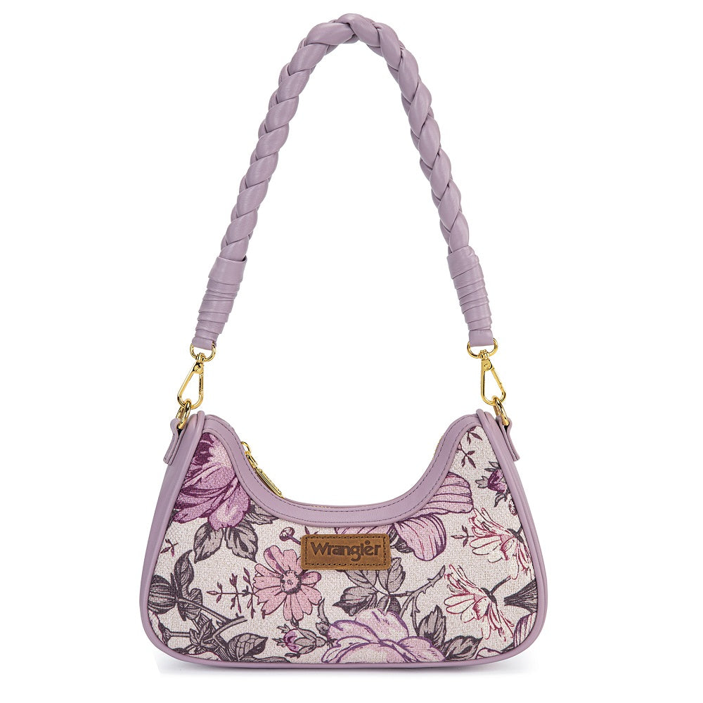 Wrangler Floral Print Braided Hobo Bag