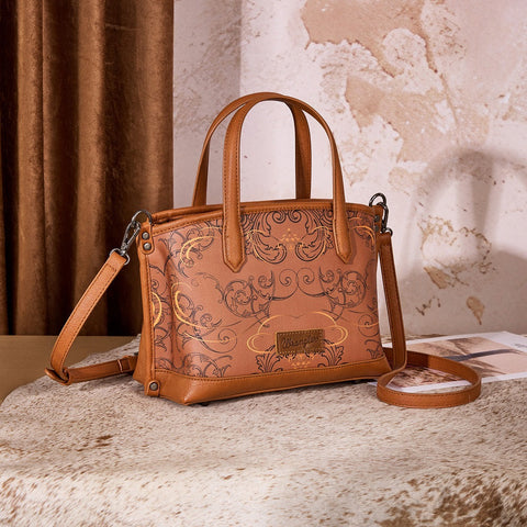 Wrangler Scroll Print Satchel Bag