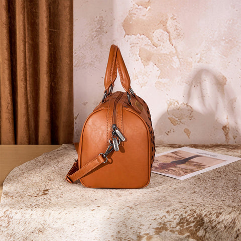 Wrangler Stitch Detail Classic Barrel Satchel/Crossbody