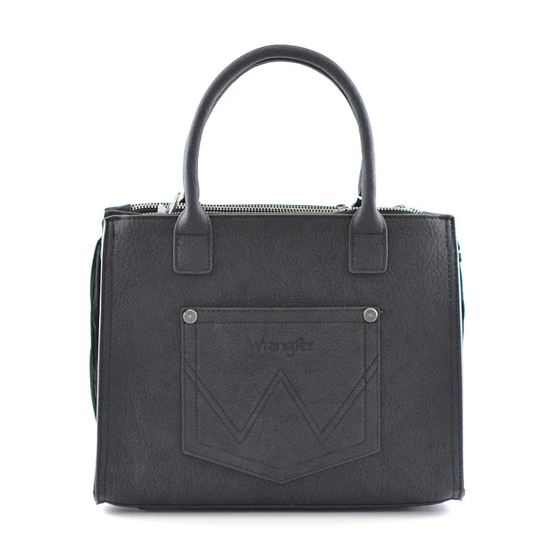 Wrangler Braided Fringe Tote Crossbody Bag