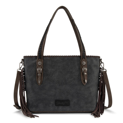 Wrangler Braided Tassel Tote Bag