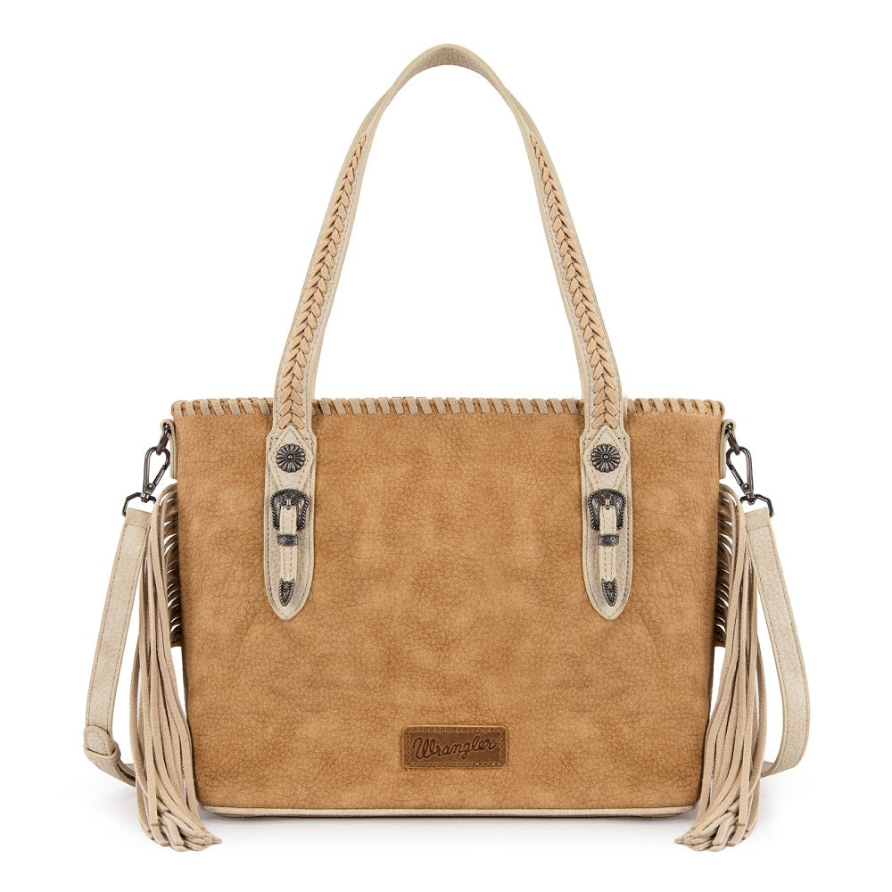 Wrangler Braided Tassel Tote Bag