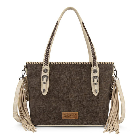 Wrangler Braided Tassel Tote Bag