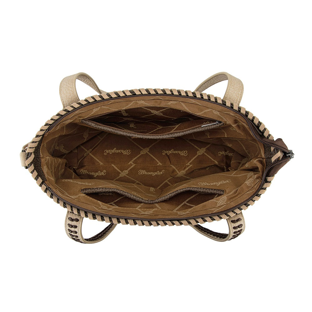 Wrangler Braided Tassel Tote Bag