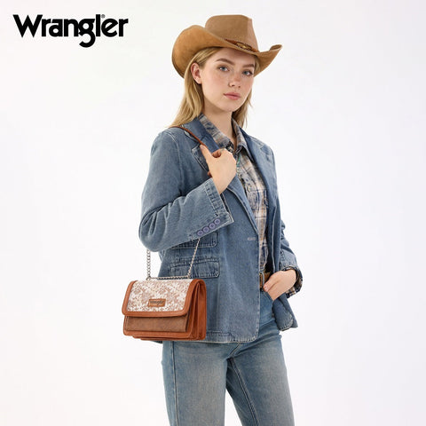 Wrangler Chic Lace Chain Shoulder Bag