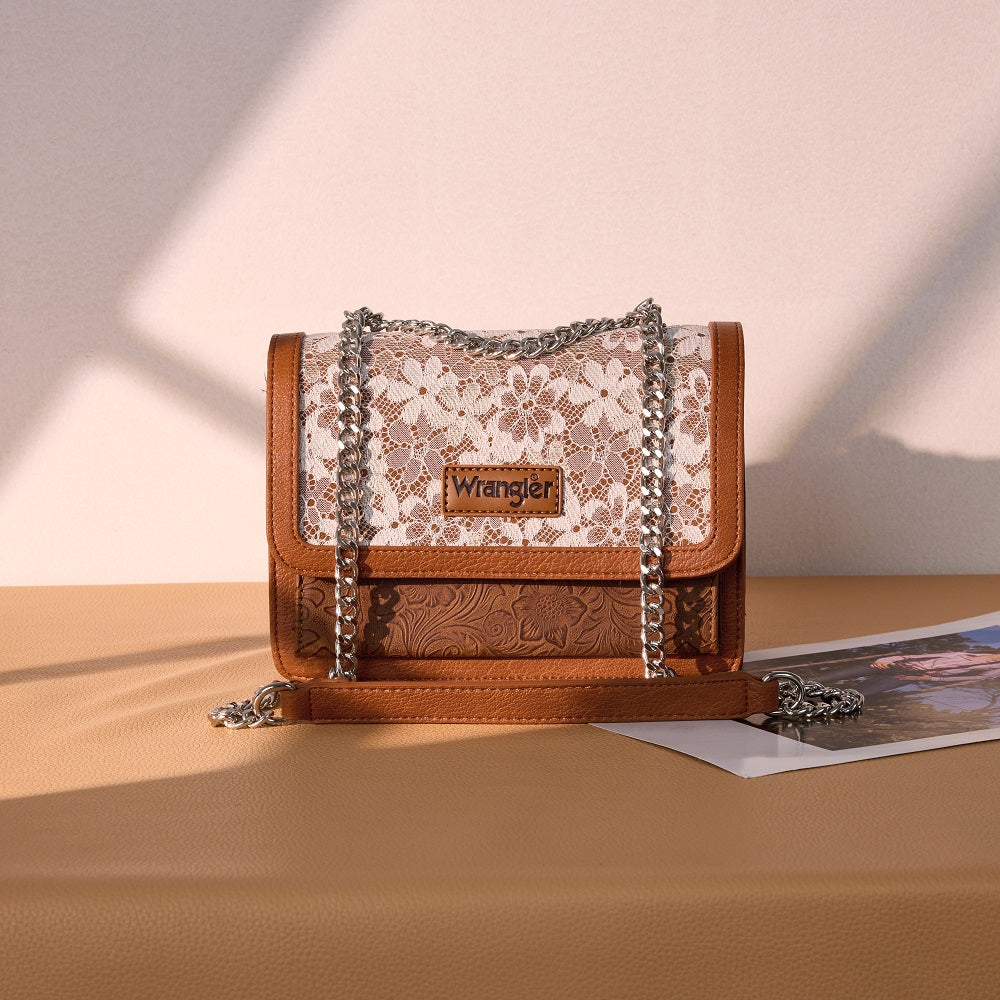 Wrangler Chic Lace Chain Shoulder Bag