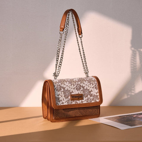 Wrangler Chic Lace Chain Shoulder Bag