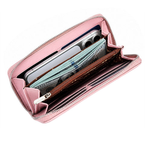 Wrangler Lace Floral RFID Blocking Zip Around Wallet