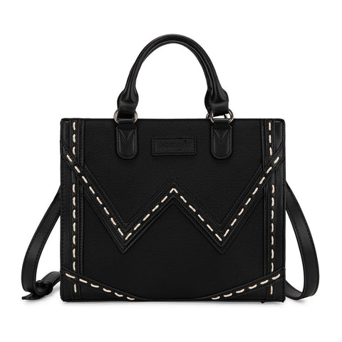 Wrangler Western Contrast Stitch Chevron Tote Bag