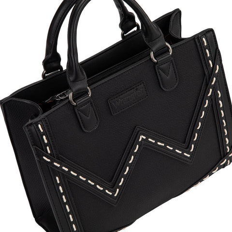 Wrangler Western Contrast Stitch Chevron Tote Bag
