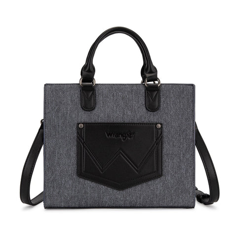 Wrangler Western Contrast Stitch Chevron Tote Bag