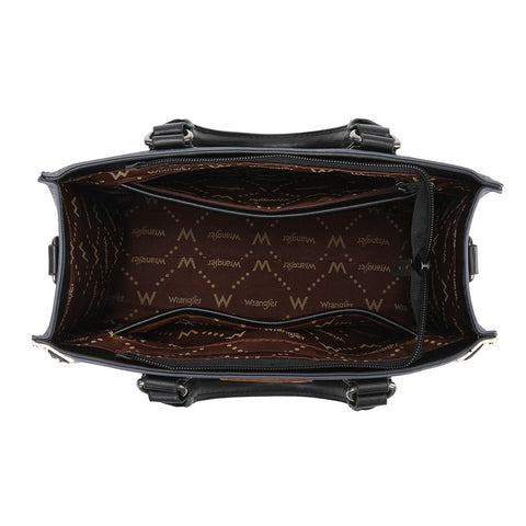 Wrangler Western Contrast Stitch Chevron Tote Bag