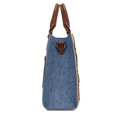 Wrangler Western Contrast Stitch Chevron Tote Bag