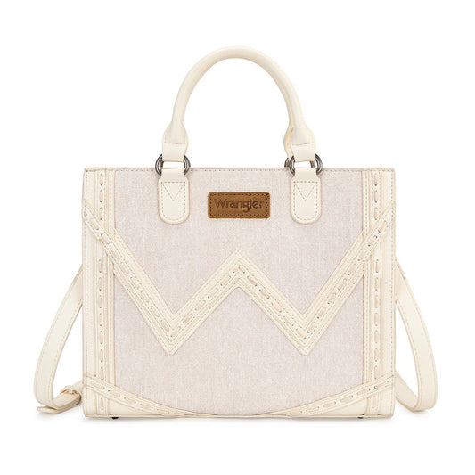 Wrangler Western Contrast Stitch Chevron Tote Bag