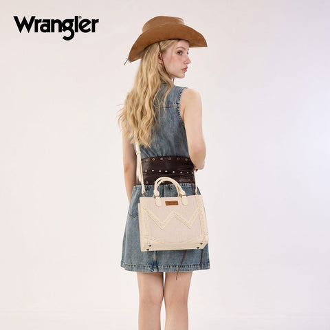 Wrangler Western Contrast Stitch Chevron Tote Bag