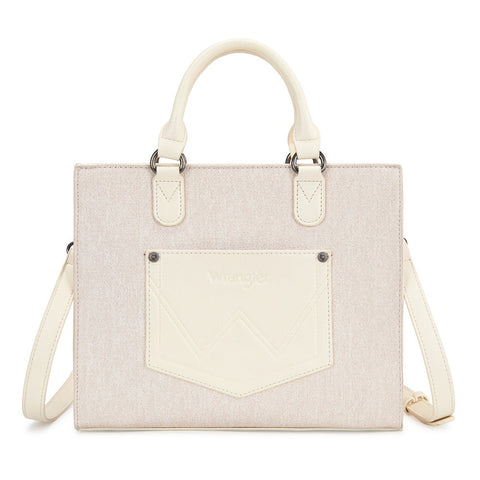 Wrangler Western Contrast Stitch Chevron Tote Bag
