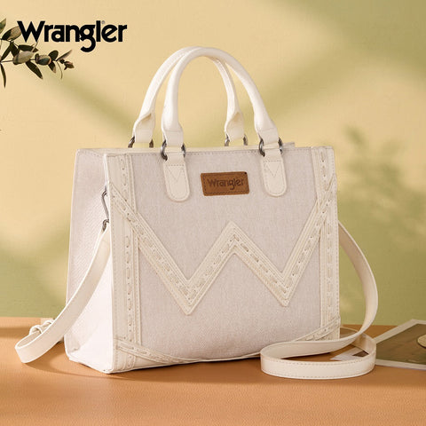 Wrangler Western Contrast Stitch Chevron Tote Bag