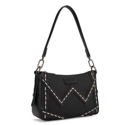 Wrangler Western Chevron Contrast Stitch Satchel Bag