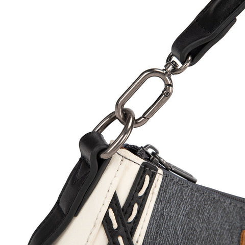 Wrangler Western Chevron Contrast Stitch Satchel Bag