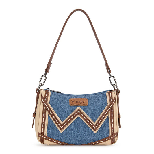 Wrangler Western Chevron Contrast Stitch Satchel Bag