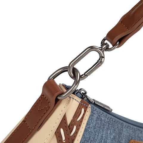 Wrangler Western Chevron Contrast Stitch Satchel Bag