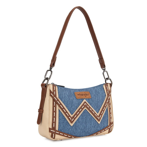 Wrangler Western Chevron Contrast Stitch Satchel Bag