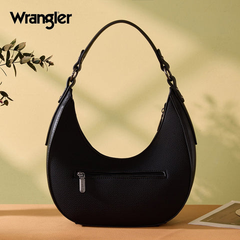 Wrangler Western Contrast Stitch Chevron Hobo Shoulder Bag