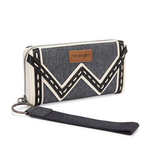 Wrangler Western Chevron Contrast Stitch RFID Wallet