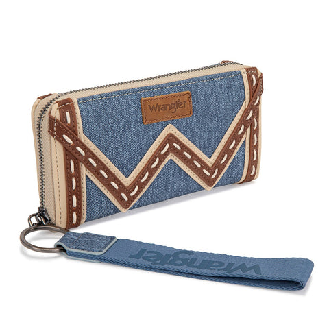 Wrangler Western Chevron Contrast Stitch RFID Wallet